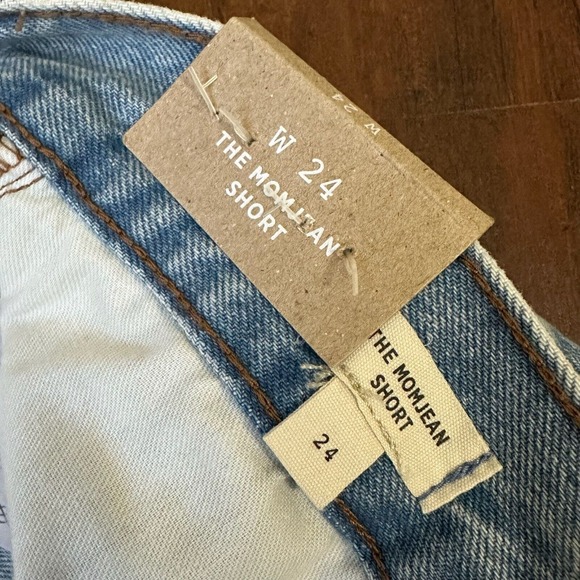 NWT MADEWELL Distressed The Mom Jean Short High-Waisted Cutoff - Picture 9 of 12